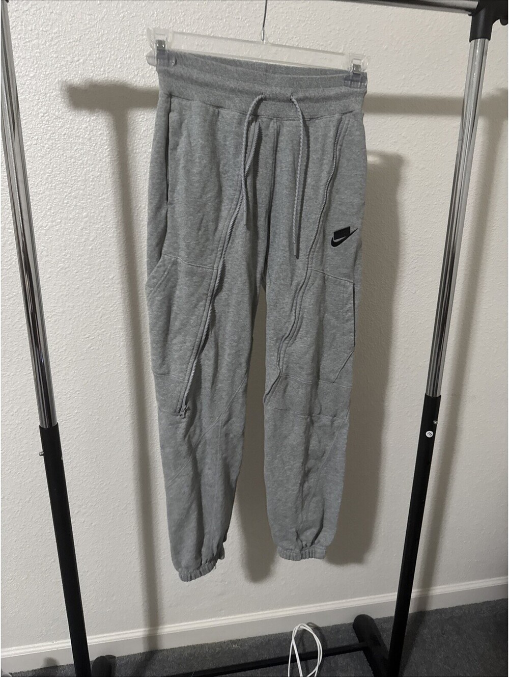 Nike Sportswear Fleece Jogger Size XS Pants Womens Grey Heather DC5282 063